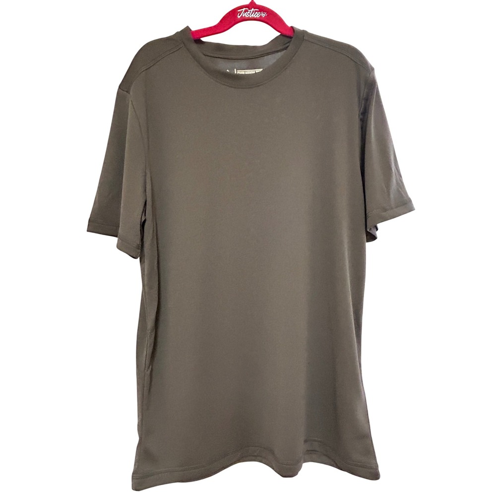 Majestic Evolution Tech Cool Base Youth Large T-Shirt Performance NWOT Gray